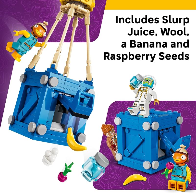 LEGO Fortnite Supply Drop 77080 Building Toy Boys Girls Ages 10 Display Model for Fans Kids Bedroom Desk Decor 314 pieces Gift for Gamers